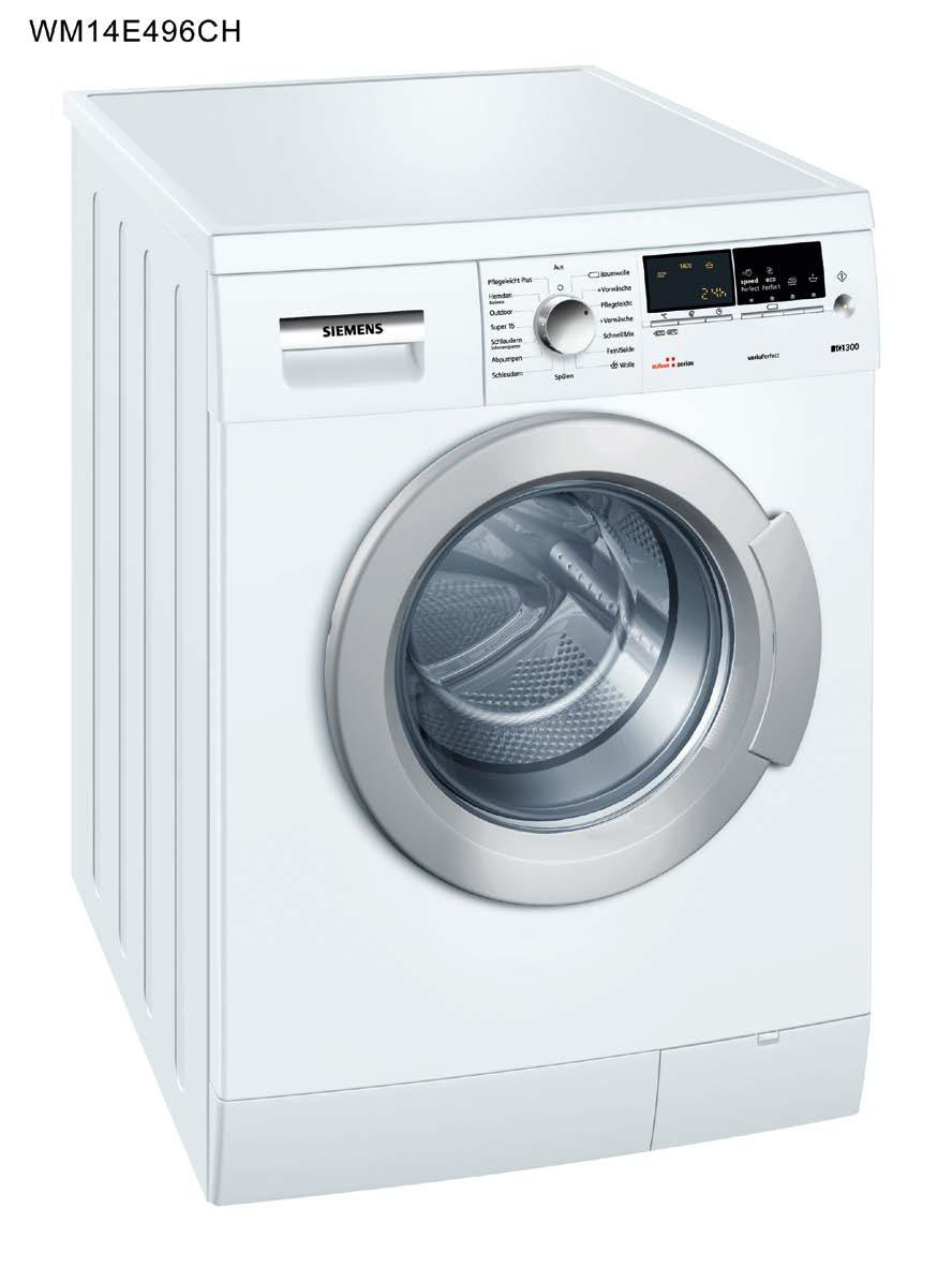 Waschvollautomat iq300 Waschvollautomat iq300 WM4E496CH iq300 intelligente Waschmaschine mit varioperfect. WM2E497CH iq300 intelligente Waschmaschine mit varioperfect.