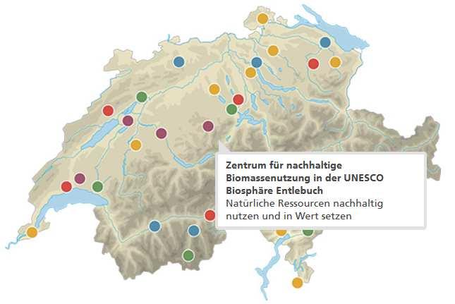 Zentrum für nachhaltige Biomassenutzung Träger und Partner Träger: UNESCO Biosphäre Entlebuch, Gemeinde Entlebuch, AEntlebuch.