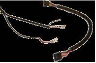 Die weiblichen Pins des Audio-Kabels des Kabelsatzes C3C-BM701 in die 10-Pin CD-Wechsler Buchse einpinnen und die dort vorhandenen weiblichen Pins mit den männlichen des Audio-Kabels