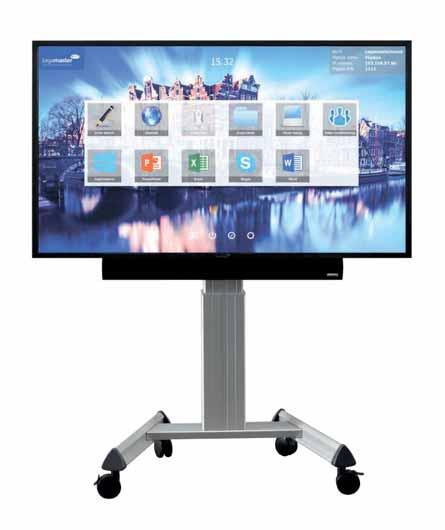 e-screen Stellen Sie Ihr eigenes Legamaster-System zusammen! Seitenflügel für e-screen STX Die e-screens STX-8400UHD, STX-7500UHD und STX-6500 lassen sich durch Whiteboard-Seitenflügel erweitern.
