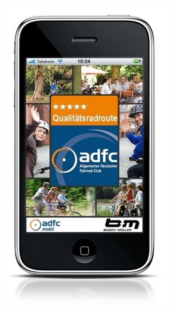 iphone-app ADFC-mobil Alle ADFC-Qualitätsradrouten mit touristischen Informationen Alle 5.