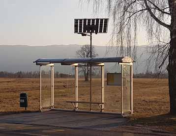 E LUM SOLAR Die Vorteile des LUMENIA Solar Straßenbeleuchtungssystem sind niedrige Installationskosten für Bereiche ohne öffentliche Stromnetze, so wie für Bushaltestellen, Fuß- und Radwege, und
