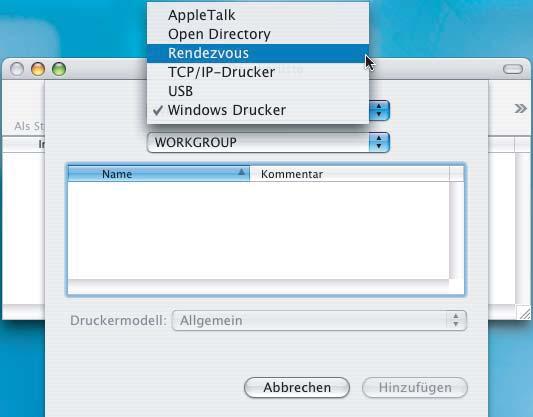 Treiber und Software installieren Macintosh 10 Unter Mac OS X 10.2.4 bis 10.2.8: Klicken Sie auf Hinzufügen. 14 Um den Presto! PageManager zu installieren, doppelklicken Sie auf das Symbol Presto!