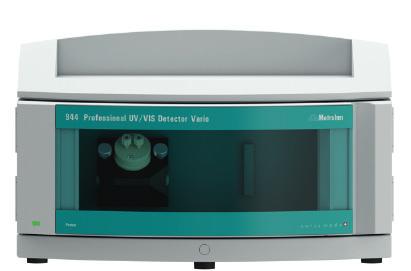 03 Highlights UV/VIS-Detektor ausgestattet mit Dioden Array 8 frei wählbare Wellenlängen Variable Bandbreiten und Integrationsdauern