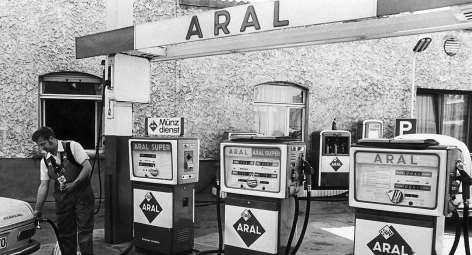 Status Quo Deutschland Tankstellen um 1950 Mitte Jahrhundert 60.