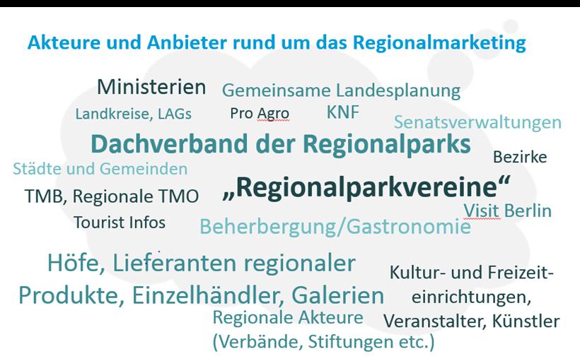 Quelle: Eigene Darstellung Die Vernetzung der Akteure innerhalb eines Regionalparks gehört zu den Kernaufgaben des Regionalparkmanagements.
