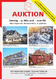 Norddeutsche Grundstücksauktionen AG: www.ndga.de Auf den beiden Auktionen in Rostock wurden im ersten Halbjahr 2018 insgesamt 84 Immobilien mit einem Gesamterlös von 4.405.