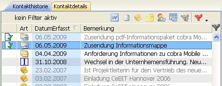 Strukturiertes Kontaktmanagement E-Mail Zuordnung (im MSG- Format) direkt aus Outlook.