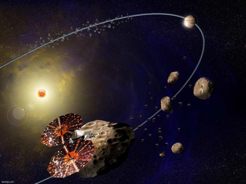 Daher vermuten die Wissenschaftler, daß diese Asteroiden nicht nur aus primordialen Material [1] im äußeren Bereich des Planetensystems entstanden, sondern bis zum heutigen Tage wichtige Information