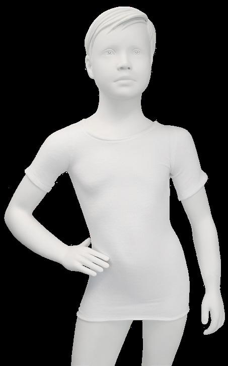 Versorgungen für Kinder und Erwachsene Korsetthemd (T-Shirt, Rund-Ausschnitt) T-Shirt Runder Ausschnitt Sehr dehnbar Antibakterielle Wirkung Material: Coolmax (Polyester), Lycra-Spandex Farbe: Weiß