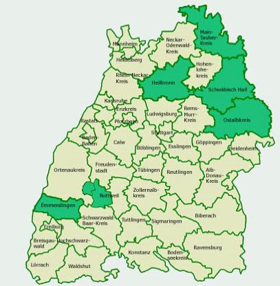 Während in manchen Ländern wie Bayern oder Sachsen-Anhalt Landschaftspflegeverbände nahezu flächendeckend vertreten sind, sind in Baden-Württemberg nur einzelne Landkreise abgedeckt (siehe Abb.