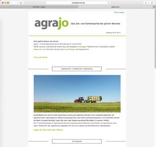 com - Einbindung in die relevanten Agrar-Onlinemedien des dlv Deutscher