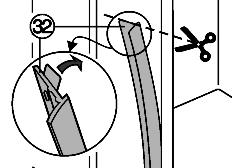 Torx-Schraubendreher 25 q Torx-Schraubendreher 30 q Sechskantschlüssel Zwischenboden und Seitenwand des Möbelschranks müssen rechtwinklig zueinander
