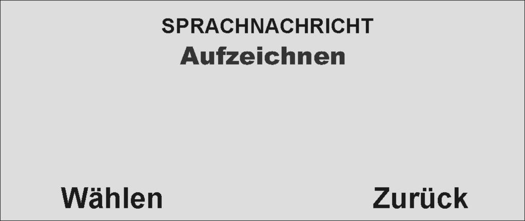 18.3. Aufzeichnen von Sprachnachrichten Die Funkalarmzentrale ermöglicht dem Benutzer das Aufzeichnen von individuellen Sprachnachrichten.