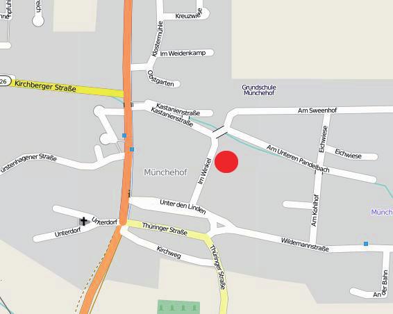 Lagebeschreibung: Detailkarte Daten von OpenStreetMap-Veröffentlicht unter CC-BY-SA2.0 Das Haus hat eine ruhige Ortskernlage in einem Ortsteil mit ca. 1720 Einwohnern.
