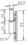de Rahmenteil Stahlzarge für V8600 20902 Rahmenteil mit langem Bolzen 19305