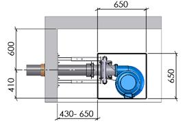 6 Förderhöhe H (m) Druckleitung DN 150 oder DN 180 Leistungsdiagramm PMK-Robust A2 für Gülle mit ca.