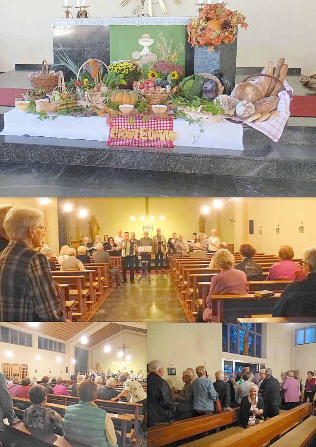 Wallerfangen - 27 - Ausgabe 39/2016 Erntedank in Rammelfangen Am vergangenen Samstag wurde in der Kirche Maria Königin in Rammelfangen Erntedank gefeiert.