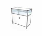 lockable versperrbar, weiß / lockable, white inkl. Fach / incl. shelf H x B x T = 98 x 99 x 49,5 cm Barpult m.