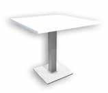 tabletop white Gestell niro / leg niro L x B x H = 65
