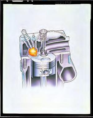 Kubota Motor mit ETVCS System Kubotas einzigartiges ETVCS Verbrennungssystem (DreiWirbelstrom