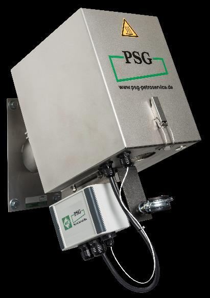 PSG Plus mit 0,3µm Keramikfilter, beheizt auf 180 C, mit PT100 und Rückspüloptionen.