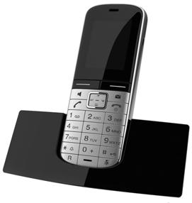 Zubehör Zubehör Mobilteile Erweitern Sie Ihr Gerät zu einer schnurlosen Telefonanlage: Gigaset-Mobilteil SL400 u Echtmetall-Rahmen und Tastatur u Hochwertige Tastaturbeleuchtung u 1,8