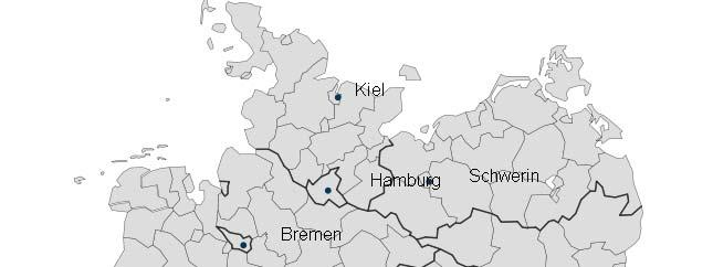 Werftstandorte in Deutschland Standorte mit >1.