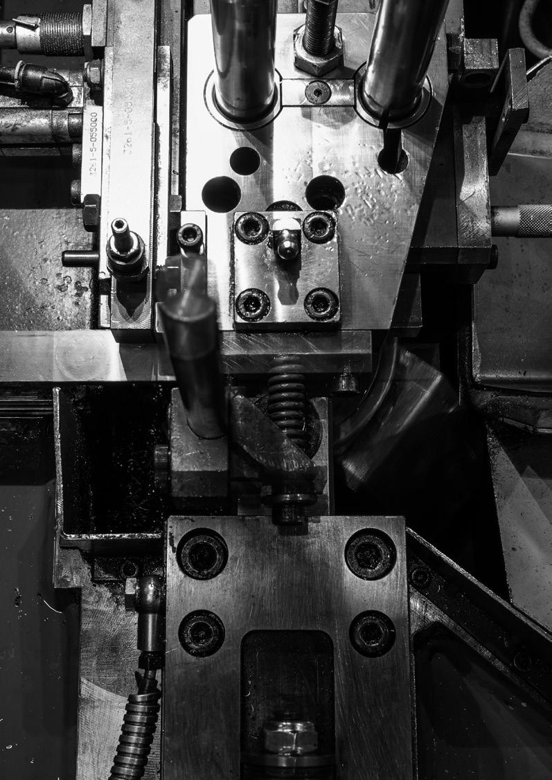 Pressen In der Produktion von OBTEC sind insgesamt 20 Pressmaschinen im Einsatz.