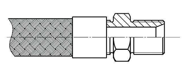 Nippel mit zylindrischem Rohrgewinde nach EN ISO 228-1 (DIN 259),