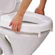 Einfach abheben Hi-Loo ist einfach auf die Toilettenschüssel zu montieren und kann ent-fernt werden, ohne die Einstellung der Klammern zu verändern.