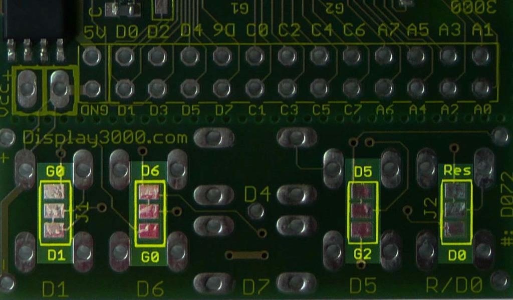 Die Tasten des D072 Die Taster vom Modul D072 sind bereits mit Port D verbunden (Belegung siehe Foto links).