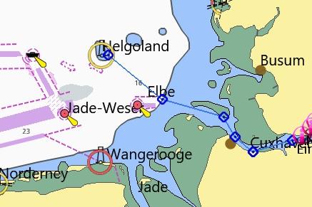 24.05.2018 Cuxhaven Helgoland 36,0 sm Es geht raus auf die Nordsee. Die Tide schiebt mit und beschert uns eine flotte Fahrt.