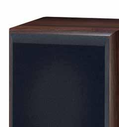 Holzdekore, kontrast-schwarz abgesetzte Schallwand Abnehmbare Stoffbespannung
