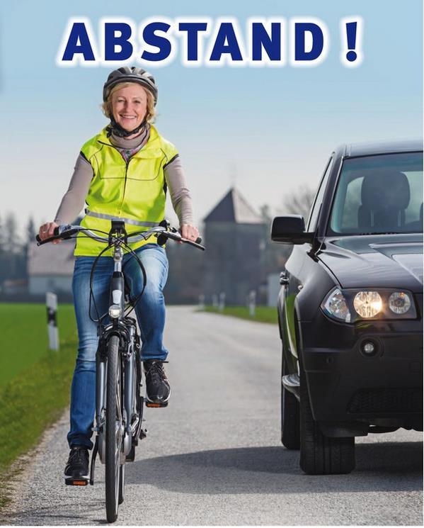 ADFC unser Anliegen an die Verkehrswacht Plakat der Landesverkehrswacht