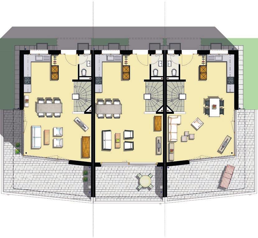 0 m² Vorplatz 4.0 m² Küche 7.5 m² Wohnen/Essen 29.4 m² Wohnen/Essen 31.