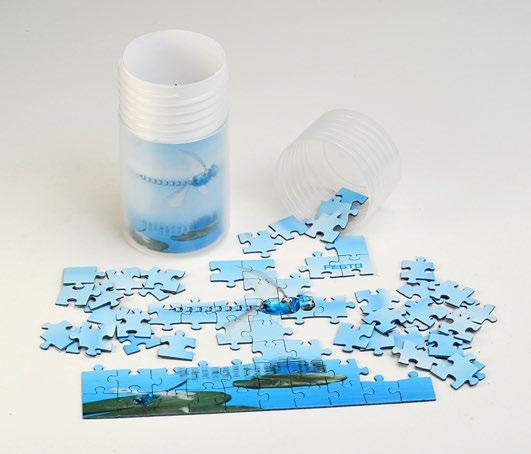 nach Ihrer Vorlage, in transparenter Röhren-Verpackung Puzzlepappe ca.,9 mm Puzzlepappe,9 mm ca.