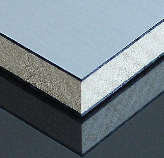 VERPRESSUNG Beim Verpressen der Designplatten ist eine mittelharte Moosgummi-Matte mit ca. 5 mm Stärke zwischen Pressplatte und der Platten-Dekorseite einzulegen.