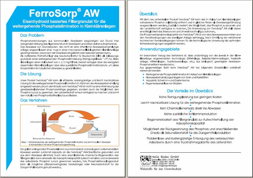 6. Zusammenfassung Mit dem entwickelten Verfahren lässt sich die Phosphat-Fracht aus Kleinkläranlagen in sensiblen Einzugsgebieten (z. B.