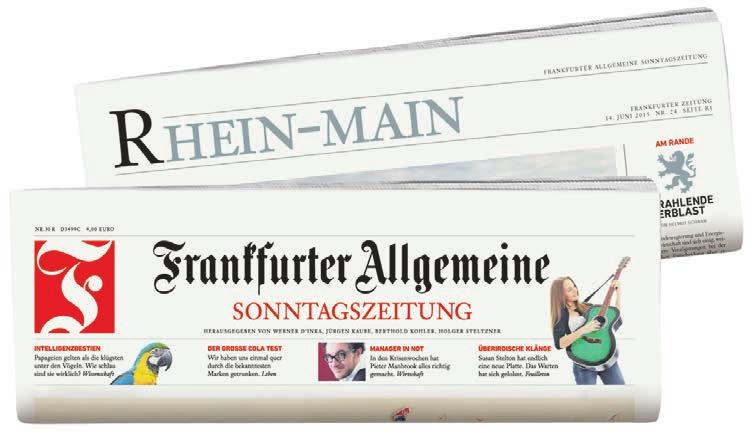 Seite 4 Zu jeder Jahreszeit den Trends der Region auf der Spur Viermal im Jahr erscheint MAINfeeling im Regionalteil Rhein-Main der Frankfurter Allgemeinen Sonntagszeitung.