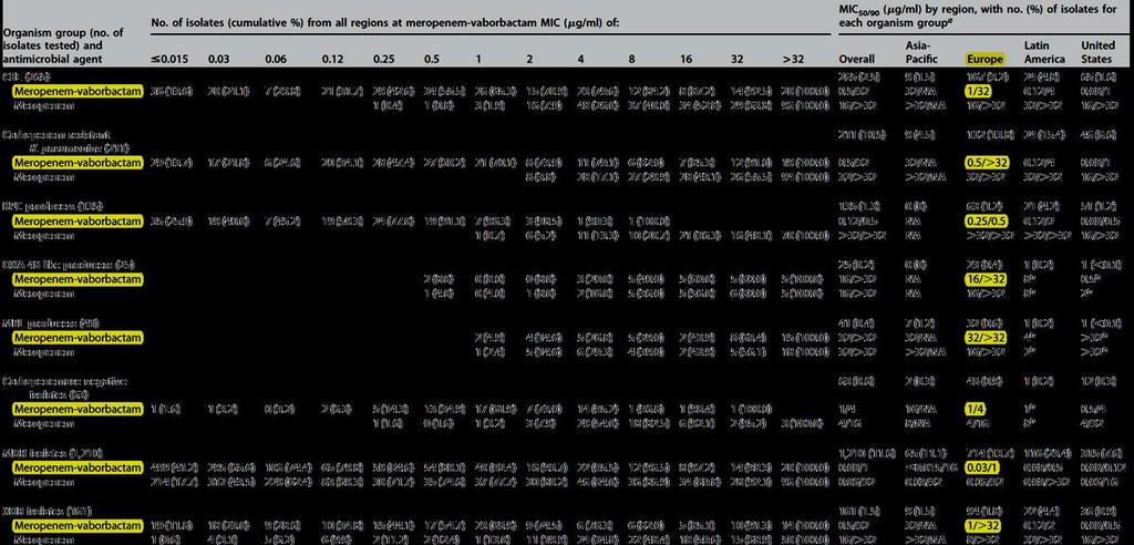 Meropenem/Vaborbactam