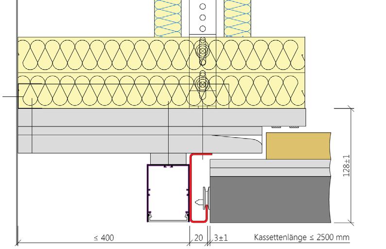 Anschluss Flur längsseitig GKF-Wand / Massivwand System-Lichtkanal - deckenbündiges Fries - mit System-Lichtkanal