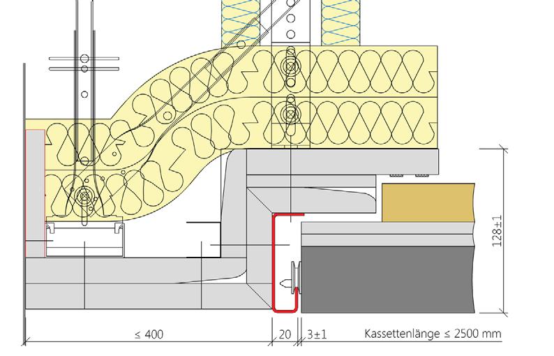 50 QS Anschluss Flur längsseitig Noniushänger F90 Schachtwand - mit Queraussteifung zur Rohdecke -