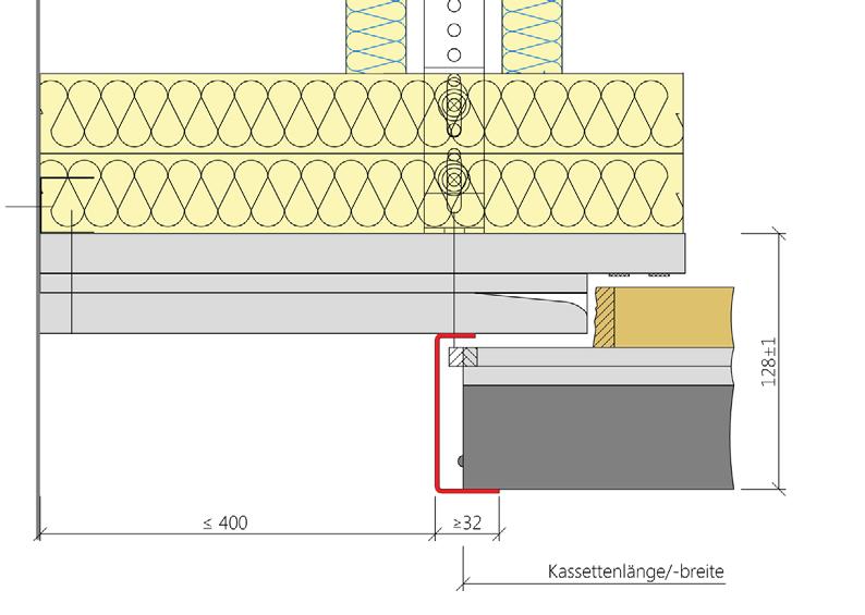 72 Anschluss Flur stirnseitig GKF-Wand / Massivwand - höhenversetztes Fries F90.A.FR.