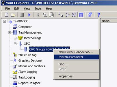 2 Einbindung der SNMP OPC Items in WinCC 2 Einbindung der SNMP OPC Items in WinCC Tabelle 2-1 Im WinCC Explorer klicken Sie mit der rechten Maustaste auf den Eintrag Variablenhaushalt (Tag