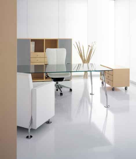 Bay Design: Haworth R&D Refined, absolute and essential, Bay provides function and elegance for managerial environments.