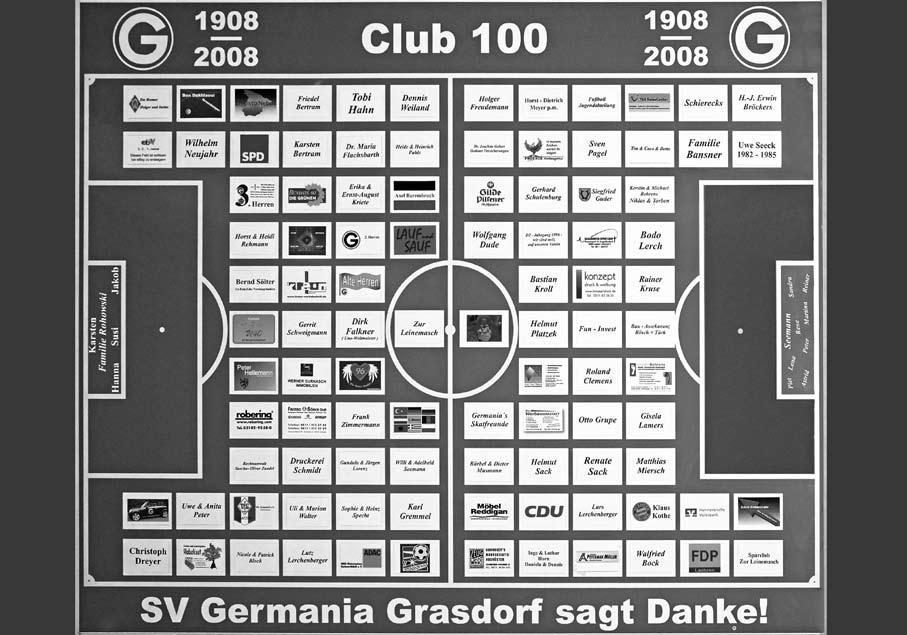 Club 100 Der Club 100 bei SV Germania Grasdorf geht in die 4. Runde!