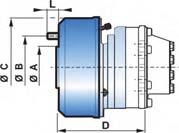 Hydraulikmotoren - Modulbauweise MS05 - MSE05 OCAIN HYAUICS agerteilvarianten f r Standard und HighFlow Motore C M S 0 5 2 F 3 2 3 2 3 4 2 S 3 4 5 6 M S E 0 5 A B C E N Felgenbe- mm [in] mm [in] mm