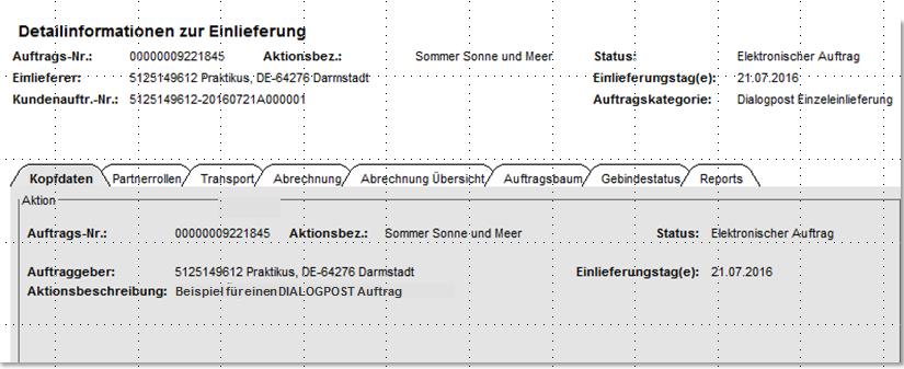 Auf dem Karteireiter Kopfdaten können Sie zudem