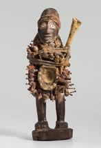 Reiterfigur der Bozo, Burkina Faso. Eisen. H = 17 cm. 600. /700. 5009.